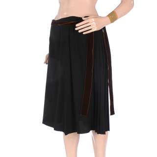 Z262 PRADA Black Pleated Skirt Size 42 / UK 10 RRP £350  
