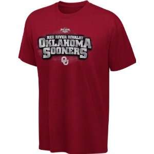  Oklahoma Sooners Youth Cardinal Red River Rivalry T Shirt 