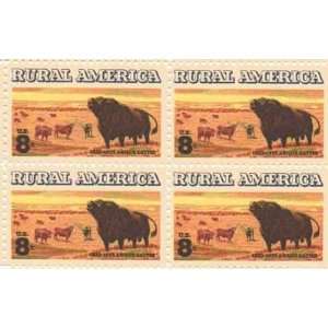  Rural America Angus Cattle Set of 4 x 8 Cent US Postage 