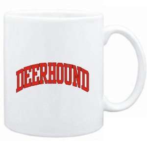  Mug White  Deerhound ATHLETIC APPLIQUE / EMBROIDERY 