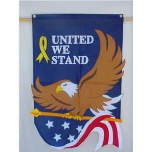  USA Eagle Patriotic United We Stand Garden Decorative Flag 