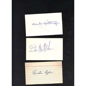  Mike Ryba Cardinals Red Sox signed autographed 3X5 JSA 