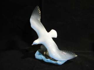 Large Rosenthal Porcelain Seagull in Flight Sculpture Figurine Artist 