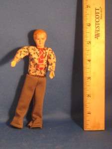 Vintage Composition Miniature Dollhouse Boy Doll 5 Tall Ankle High 
