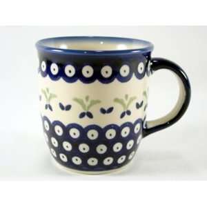  Polish Pottery Beverage Mug Fleur De Lis z1105 500