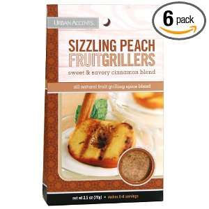 Urban Accents Sizzling Peach Fruit Griller, 2.5 Ounce Packages (Pack 