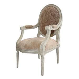   Furniture W1111A 02 REG Antique White Accent Chair