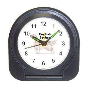 English Setter Travel Alarm Clock 