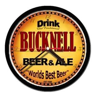  BUCKNELL beer and ale cerveza wall clock 