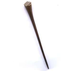  Sea Shell Tipped Single Prong Wood Hair Stick / Hair Pin 