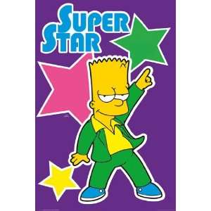   Star Bart POSTER measures 36 x 24 inches (91.5 x 61cm)