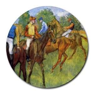  Weigh Out By Edgar Degas Round Mouse Pad