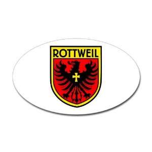  Rottweil Pets Oval Sticker by  Arts, Crafts 