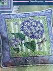 Dimensions HYDRANGEA BLUE Needlepoint Pillow Picture Kit  