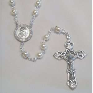  Godmother Faux Pearl Rosary 