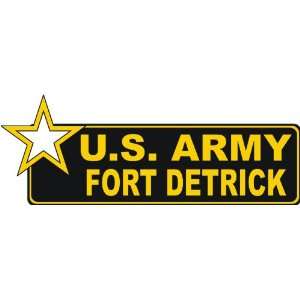  United States Army Fort Detrick Bumper Sticker Decal 6 6 