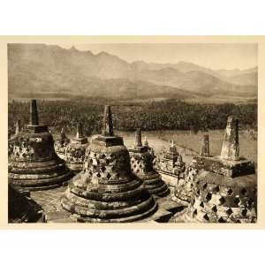  1935 Borobudur Buddhist Architecture Java Indonesia 
