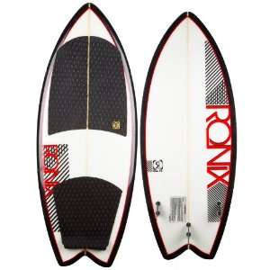  Ronix Koal Wakesurf Board White/Red/Black 5Ft Sports 