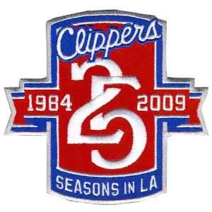  Los Angeles Clippers 25th Anniversary Logo Patch (2008 09 