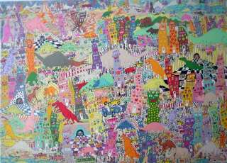 James Rizzi When the Dinosaurs Return 2 D Serigraph  