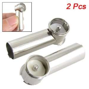 Amico 2 Pcs Silver Tone Alloy Reverse Antenna Female Adapter for 