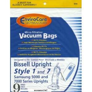  Bissell Style 1 And 7 Envirocare Brand Allergen Bags (9 In 