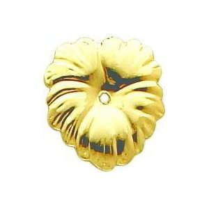  14K Yellow Gold Fancy Earring Jackets Jewelry New E 