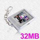 inch USB Digital Photo Picture Frame Keyring Silver  