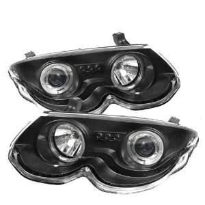   Auto Chrysler 300M Black Halogen LED Projector Headlight Automotive