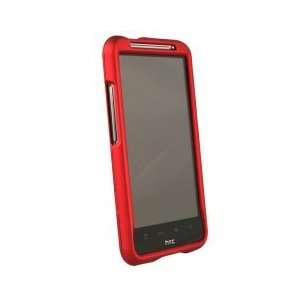  Red Rubberized Protective Shield for HTC Inspire Cell 