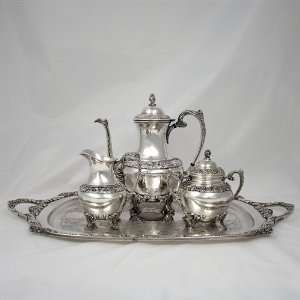  Heritage by 1847 Rogers, Silverplate 4 PC Tea Service w 