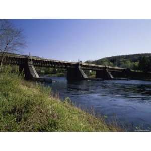 Roeblings Delaware Aqueduct, Pennsylvania New York Border, USA Premium 