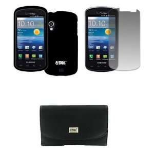  EMPIRE Samsung Stratosphere Black Leather Case Pouch with 