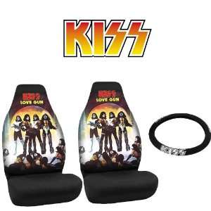 KISS Rock n Ride Car Truck SUV Universal Fit Bucket Seat Covers Pair 