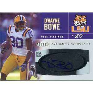  Dwayne Bowe Autographed/Signed 2007 Sage Card Sports 