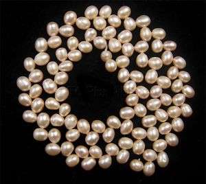 38Strands Real 8.5mm Freshwater Cultured Rice Pearl Loose Beads  