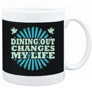  Mug Black  Dining Out changes my life  Hobbies Sports 