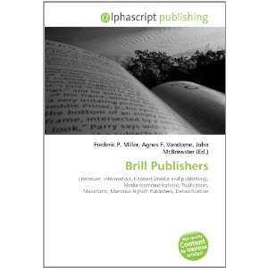  Brill Publishers (9786134044417) Books