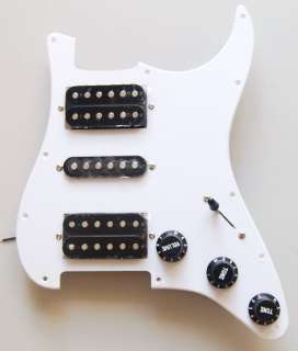 EDEN HSH Prewired White Pickguard Assembly 5 Way Switch  