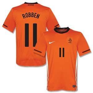  10 11 Holland Home Jersey + Robben 11 (Fan Style)