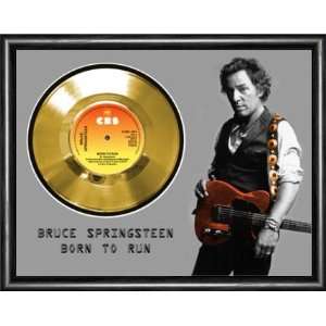  Bruce Springsteen Born To Run Framed Gold Record A3 