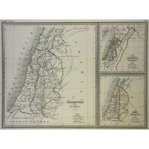  VA Malte Brun Map of Ancient Palestine (1861) Office 