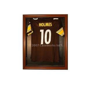  Cabinet Style Jersey Display Case   Brown Sports 