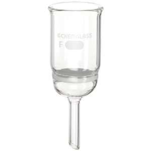 Chemglass CG 1402 12 Glass Buchner Filtering Funnel with Fine Frit 