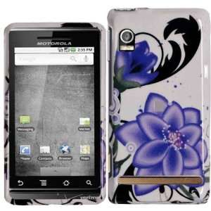  Violet Lily Hard Case Cover for Motorola Droid 3 Cell 