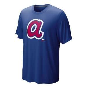  Atlanta Braves Cooperstown Blue Dri Fit Shirt by Nike 