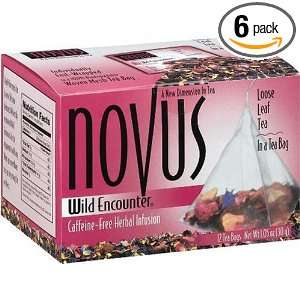 Novus Wild Encounter Herbal Tea, Caffeine Free, 12 Count Tea Bags 