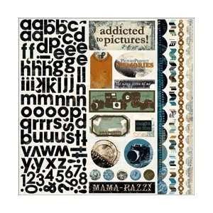  Bo Bunny Mama Razzi Combo Stickers 12X12 Sheet  MC577; 6 