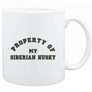    Mug White  PROPERTY OF MY Siberian Husky  Dogs