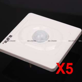 5x Wall Mount Motion Sensor Automatic Infrared Switch  